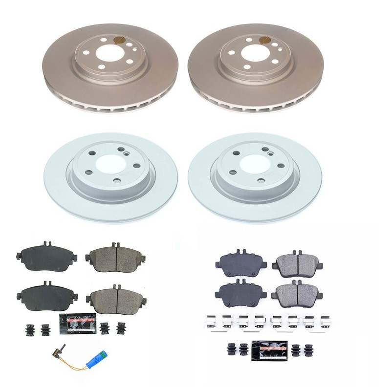 CRK8046 Powerstop Brake Disc and Pad Kits 4-Wheel Set Front & Rear for MB GLA250 gallery