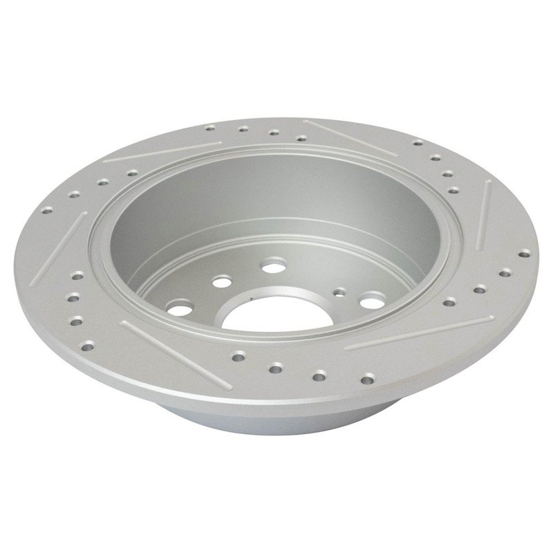 Front & Rear Performance Brake Rotor Drilled Slotted& Ceramic Pad gallery