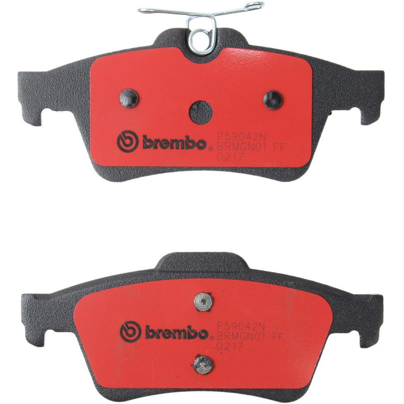 Fits 2004-2011 Volvo S40 Rear Brake Rotors & Ceramic Brake Pads - Brembo OE gallery