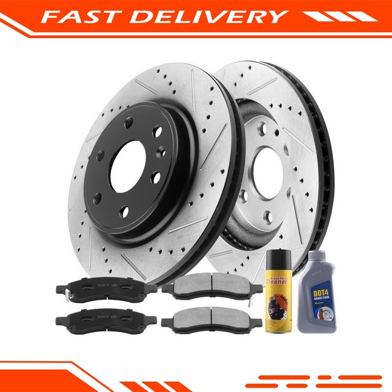 Front Brake Rotors and Ceramic Brake Pads For Chevy Traverse 2007-2010 Outlook