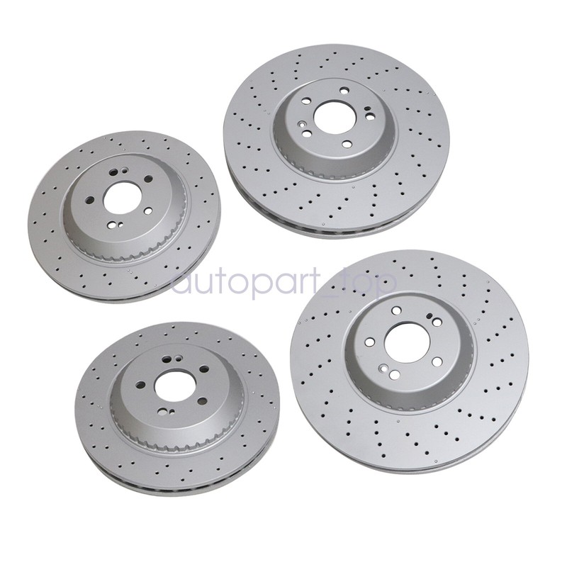 Front & Rear Brake Disc Rotors Fits For Mercedes-Benz S550 14-17 S560 18-19 gallery