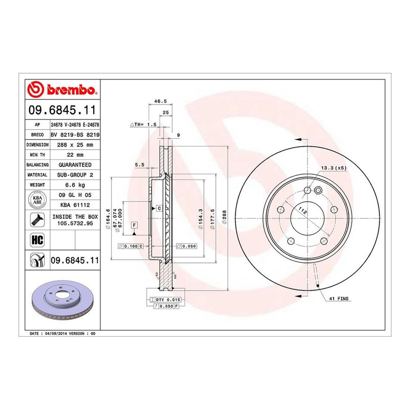 Brembo Front Brake Kit Ceramic Pads Disc Rotors For Mercedes W202 W210 R170 C280 gallery