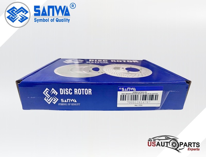 REAR RH BRAKE ROTOR SOLID & GEOMET COATED D&S 282mm FOR HONDA ACCCORD 05-24 3.0L gallery