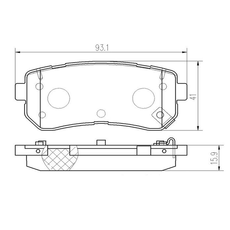 Brembo OEM Ceramic Brake Pads Kit For 2018-2023 Hyundai Kona 9 Yr Warranty gallery