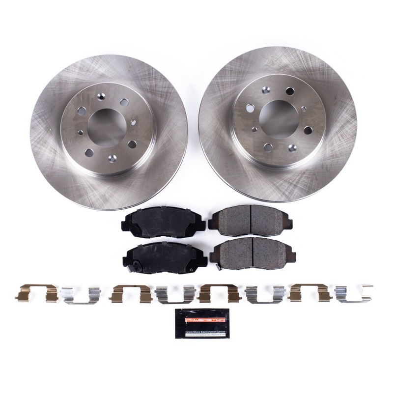 KCOE690A Powerstop 2-Wheel Set Brake Kit With Calipers Front for Honda Civic gallery