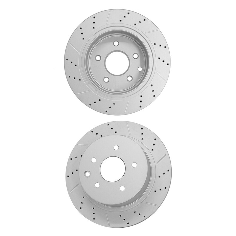 Front Rear Drilled Disc Brake Rotors Ceramic Pads For Nissan Altima 2007 - 2013 gallery