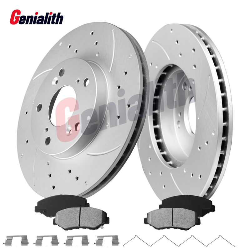 Front Brake Rotors & Ceramic Pads Kit for Honda Accord 2003-2017 5 Lug 282mm