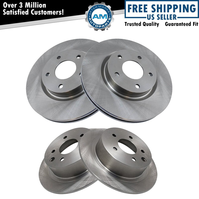 Front & Rear Disc Brake Rotor Kit for Nissan Altima Brand New