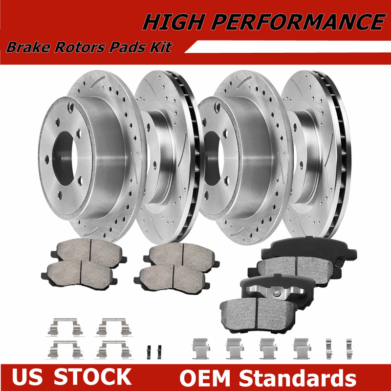 For 200 Sebring Avenger Caliber Compass Patriot Front Rear Rotors Brakes Pads US