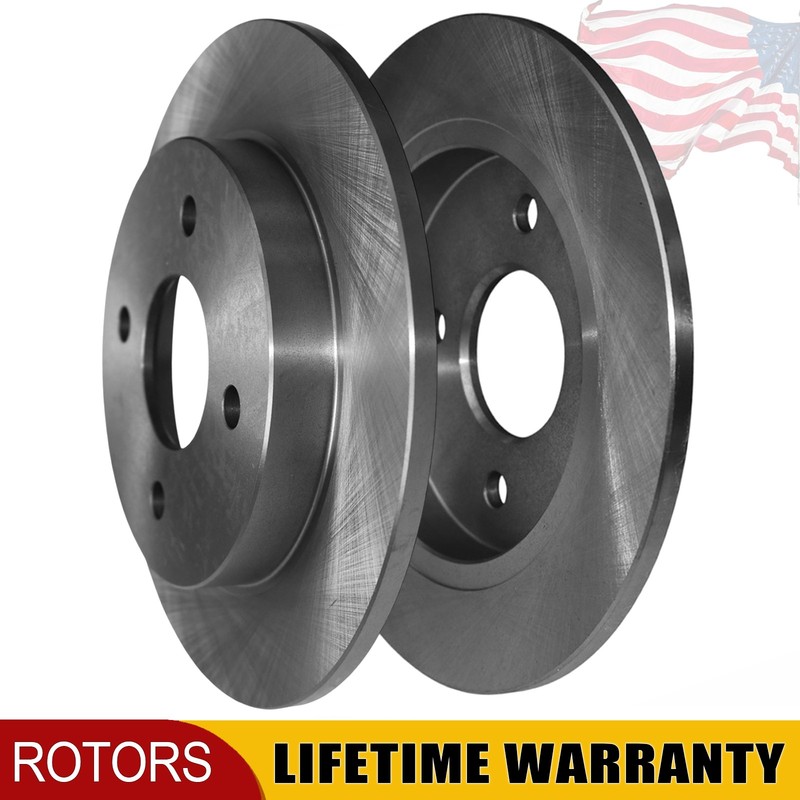 253mm Rear Disc Brake Rotors for Ford Focus 2001-2007 Fiesta 2014 2015-2019 Pair
