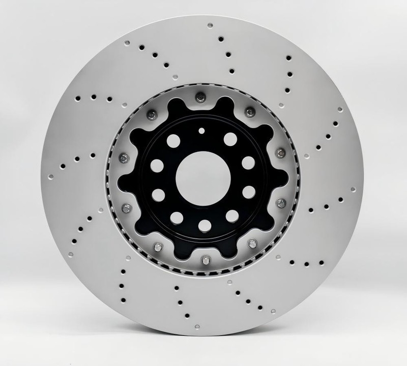 Floating Drilled Front Brake Rotor For AUDI A3 Q3 S3 VW CC GOLF PASSAT GTI Arteo gallery