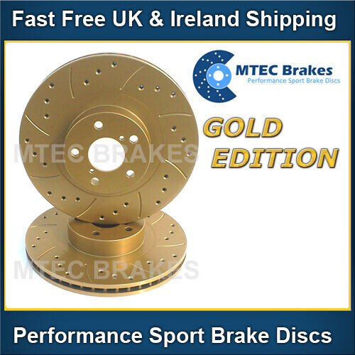 Alfa Romeo 159 1.9 Jtdm 07/09- Ant. Gold Edition Perforated Grooved Brake Discs gallery