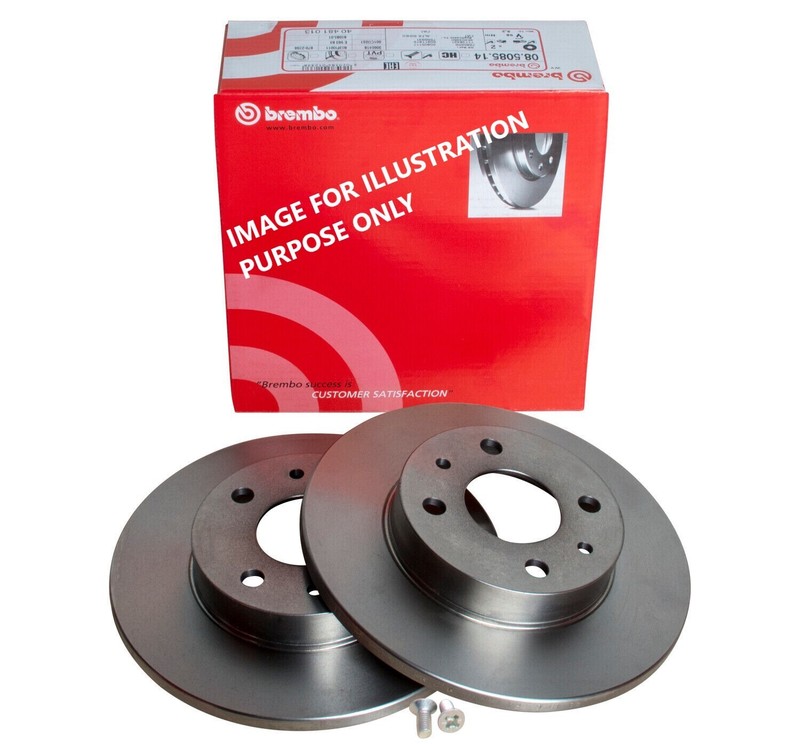 BREMBO FRONT Brake Discs 296 mm INTERNALLY VENTED REAR 291,5 mm Solid gallery