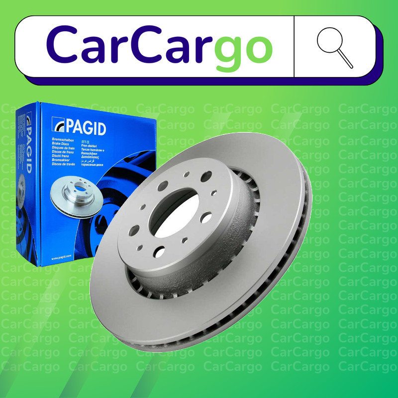 Pagid Vented Front Brake Discs Pair For Volvo 760 2.3 Turbo 1982-1990 287 mm