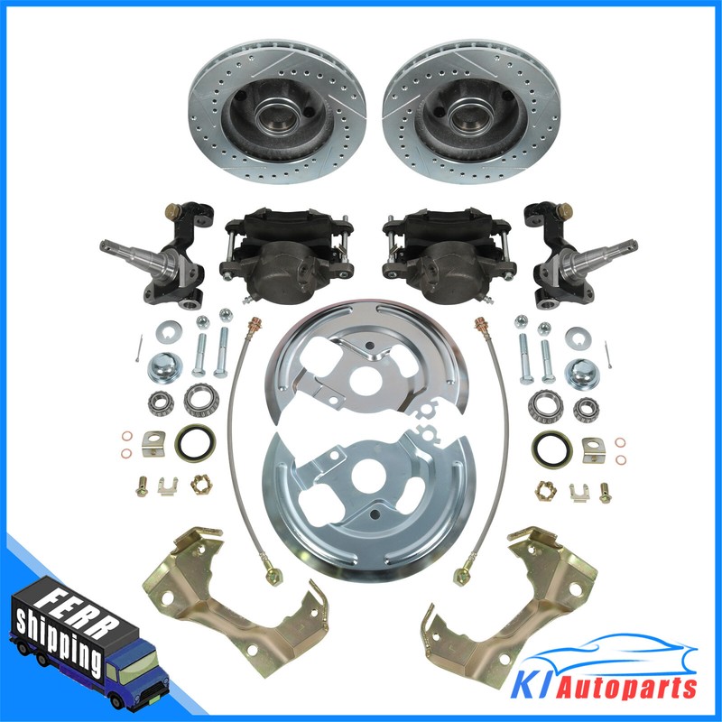 Power Disc Brake Conversion Kit Drilled & Slotted GM-227 For 1967 68 1969 Camaro gallery
