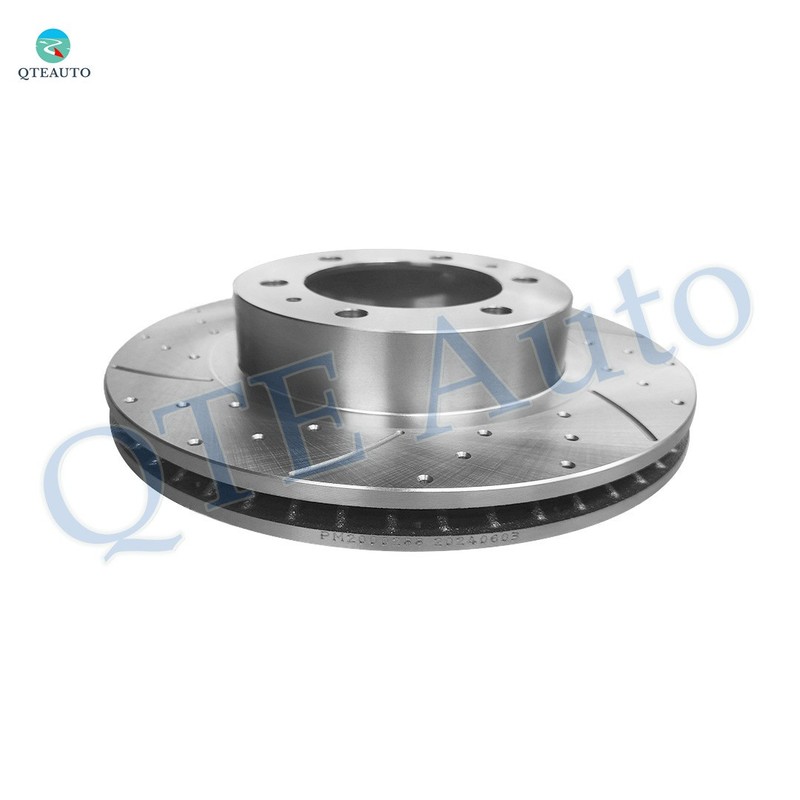 4 Front 319mm Drilled Slotted Brake Rotors-Wheel Hub For 2005-2019 Toyota Tacoma gallery