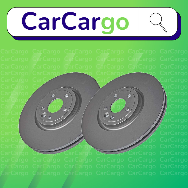Premium Vented Front Brake Discs Pair For Jaguar XE 2.0 2015-2024 350 mm