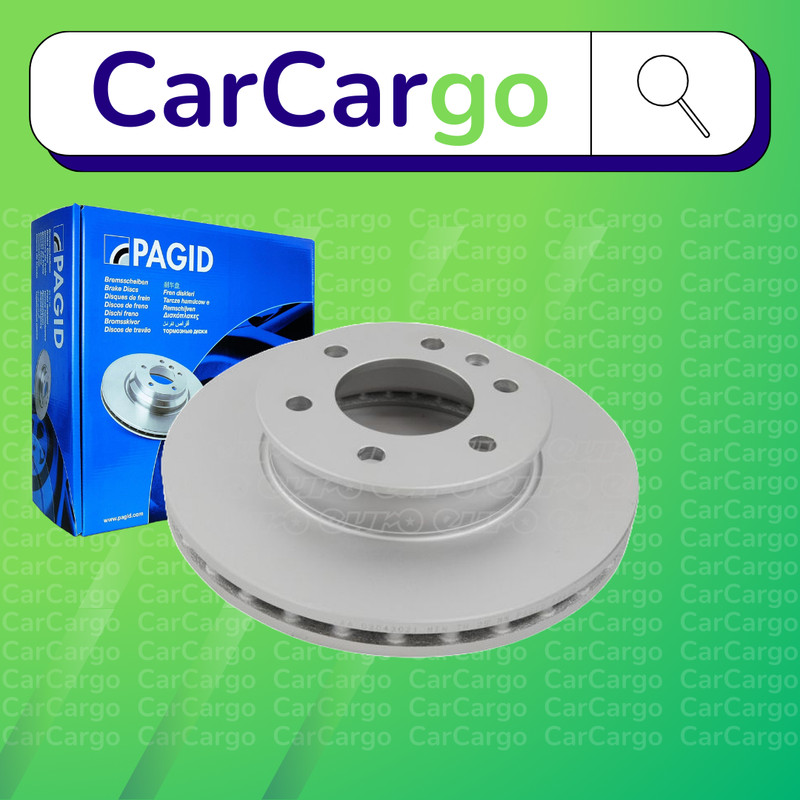 Pagid Vented Front Brake Discs Pair VW Crafter 30-50 2.5 TDI 2006-2013 300 mm