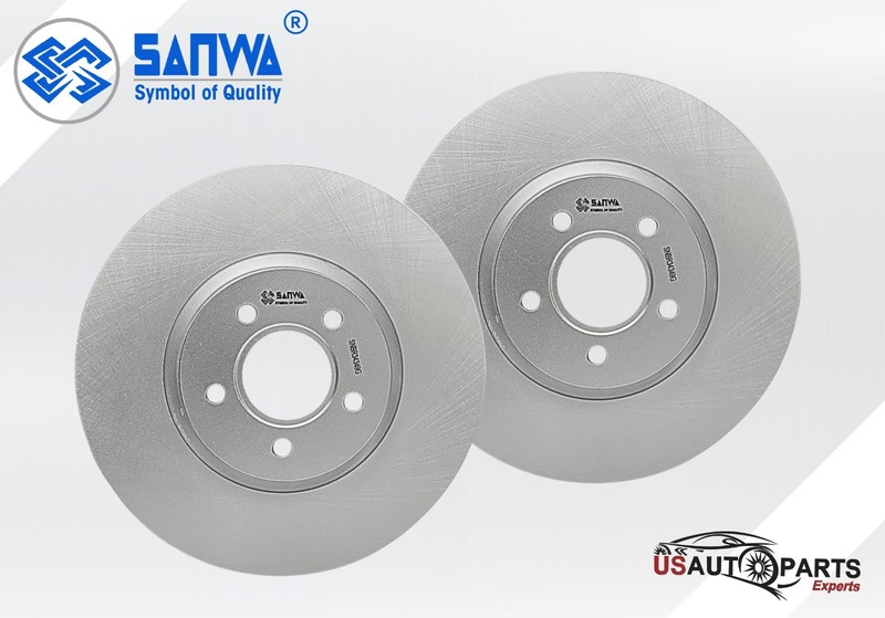 SET OF 2 FRONT BRAKE ROTOR VENTED & COATED GEOMET 320mm FOR FORD FOCUS 2004-2019