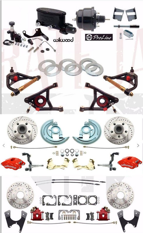 1964-72 Chevelle Stock Height Wilwood Disc Brake Conversion Package w/ A-Arms gallery