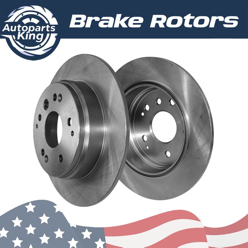 2pcs 282mm Rear Disc Brake Rotors for Acura TL 2004-2008 Honda Element 2003-2011