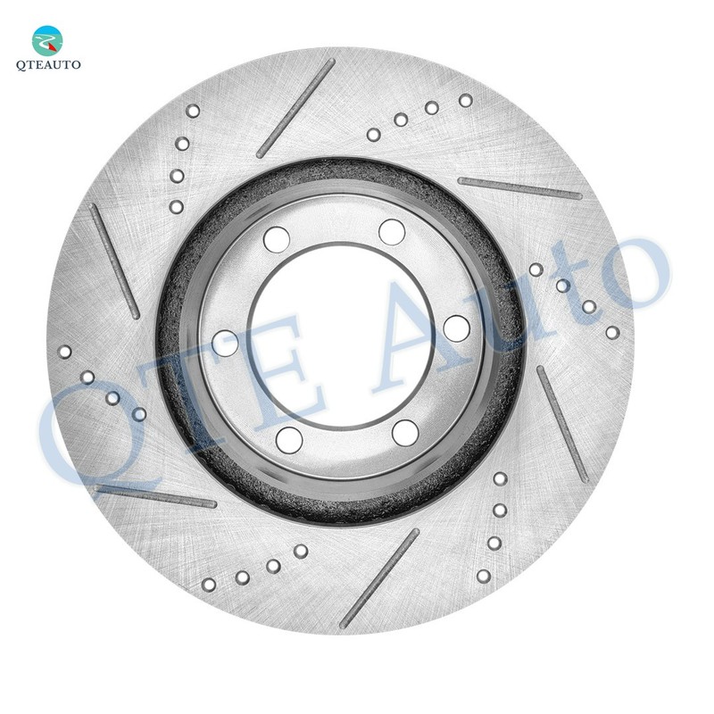 Front Drilled Slotted Brake Disc Rotors 319mm For 2000-2006 Toyota Tundra gallery