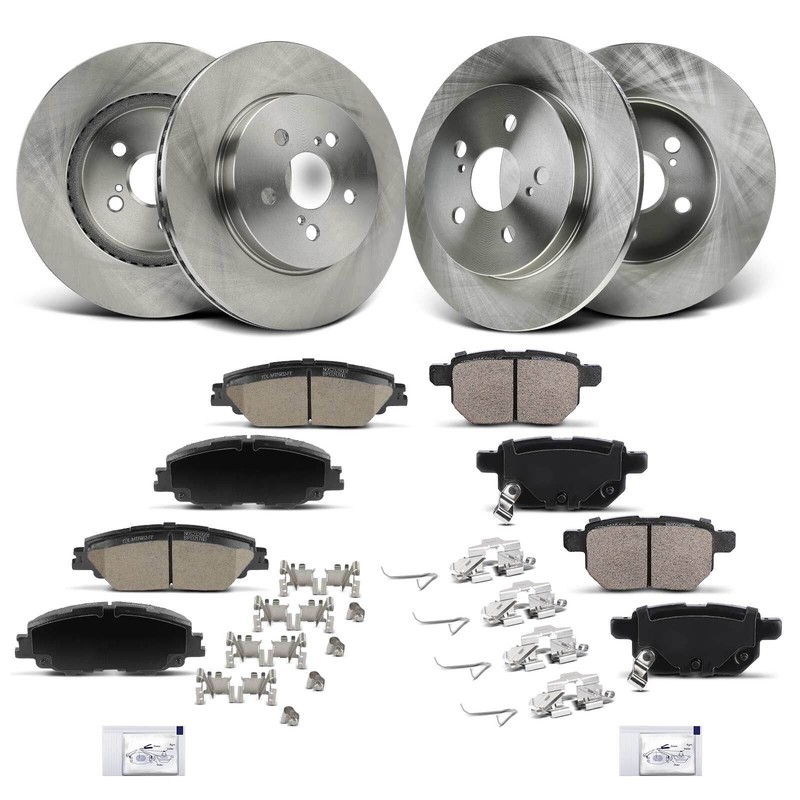 Disc Brake Rotors & Ceramic Pads for Toyota Corolla Prius Prime 2020 2021 2022 gallery