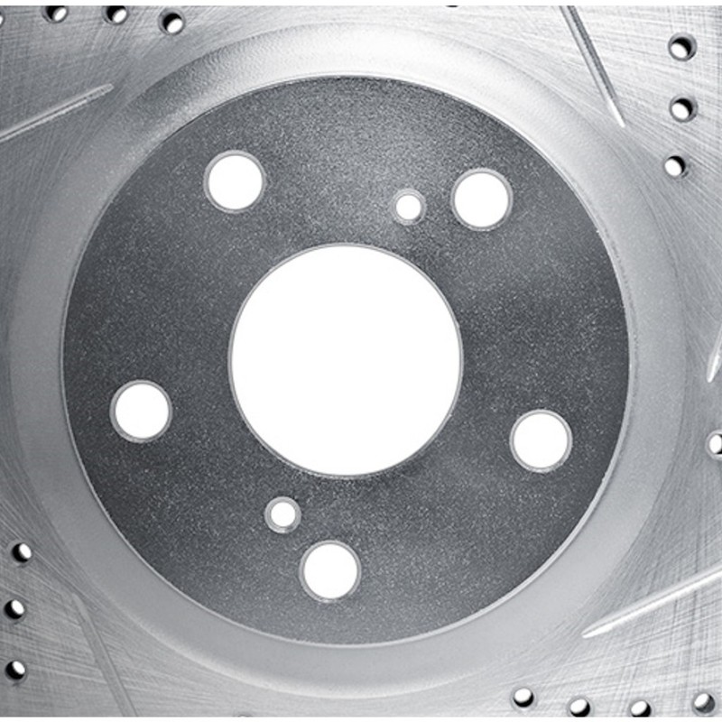 For Ford Bronco II 1990 Brake Rotor Set | Silver | Drilled And Slotted gallery