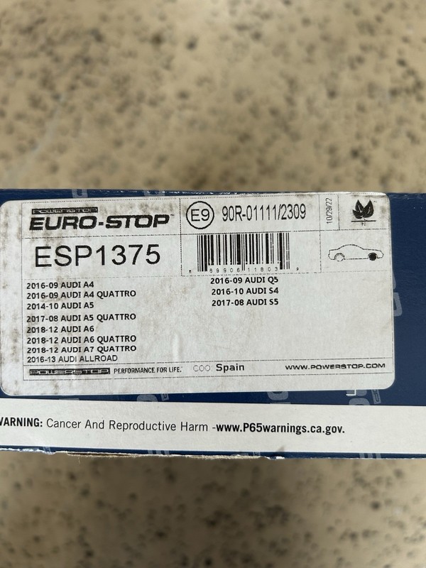 Power Stop Eurostop 2 Ft. Brake Rotors, Set Of Front Brake Pads And Hardware gallery