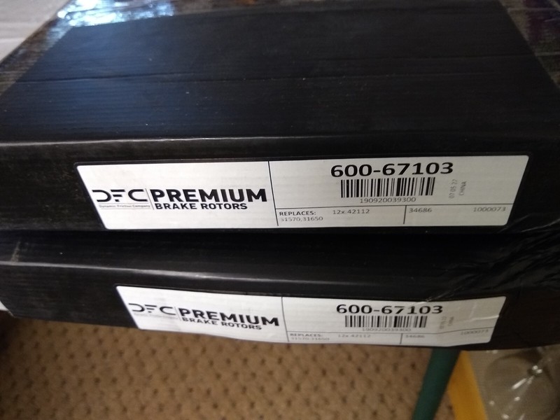Pair (2) Disc Brake Rotors - Front DFC 600-67103 - Brand New Sealed gallery