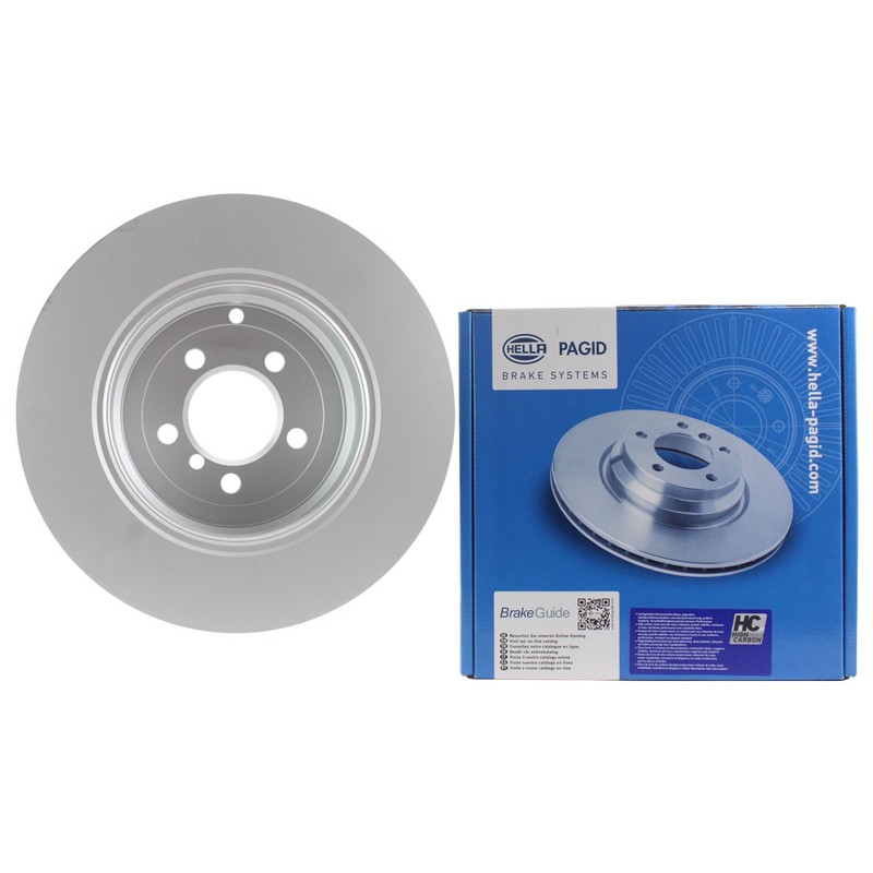 Hella Pagid 365mmm Rear Coated Disc Brake Rotor For Land Rover Range Rover 10-12