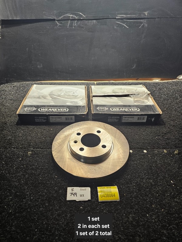 (QTY 2) For Volkswagen Cabrio 1995-2002 Front Vented Disc Brake Rotor YH141523 gallery
