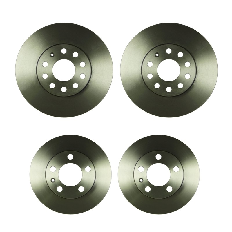 Bosch Disc Brake Rotor Kit Front and Rear 288mm/232mm For Volkswagen