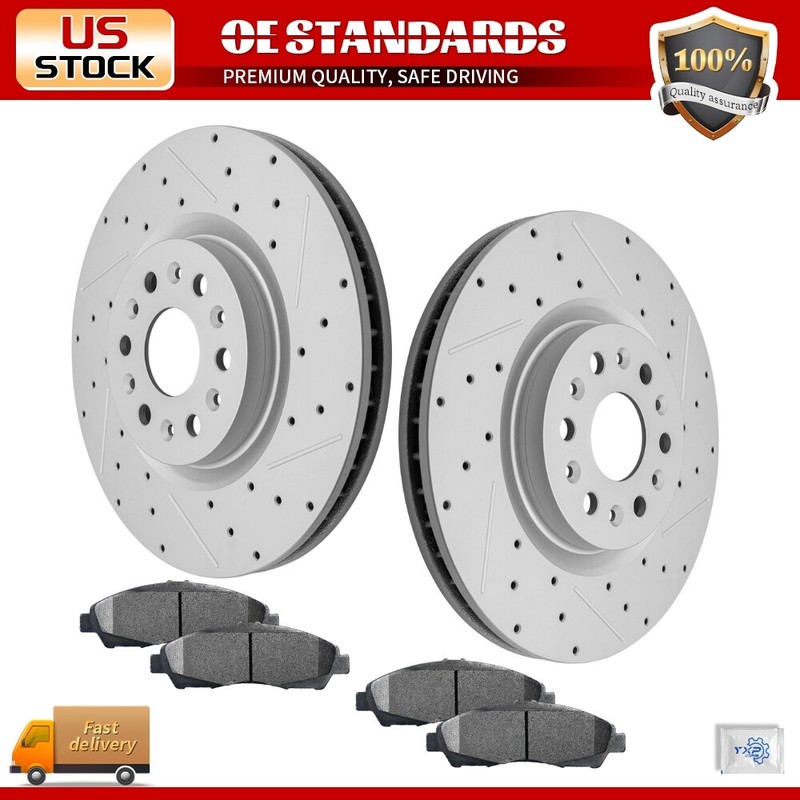 Front Disc Brake Rotors Ceramic Pads for 2018 – 2020 Buick Enclave Cadillac XT5