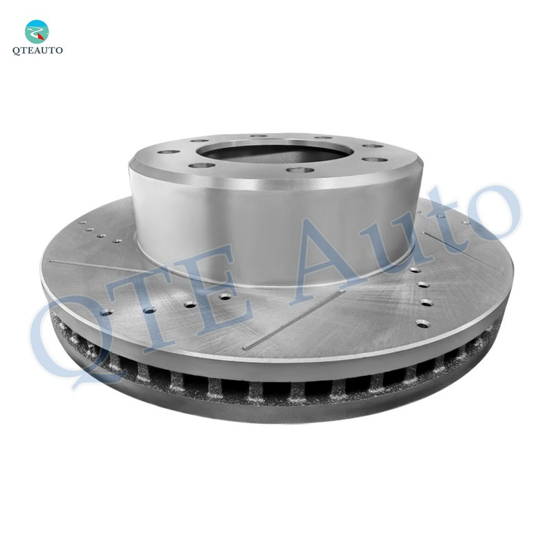 6 Front 360mm Drilled Brake Disc Rotors-Ceramic Brake Pad For 2011-2018 RAM 3500 gallery