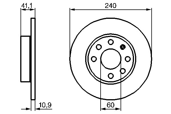Bosch 0 986 479 189 Brake Disc for Opel, Vauxhall gallery