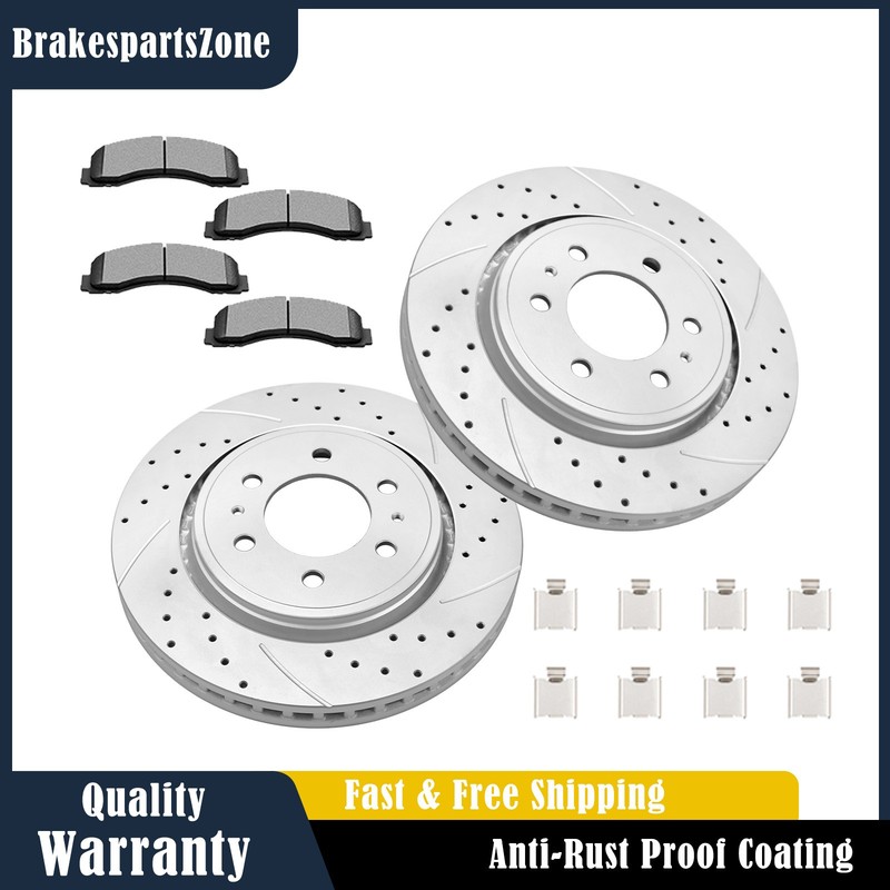 Front Brake Rotors and Pads for Ford Expedition 10-2021 F-150 2010-2014 6 Lug
