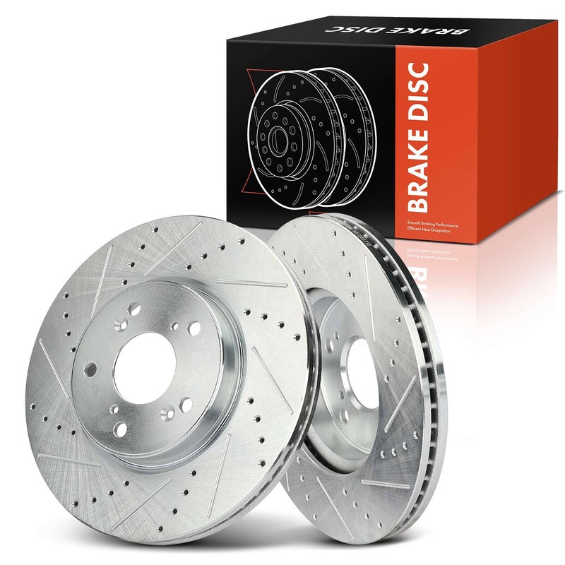 Front Drilled Brake Rotors for Honda Accord 2013 2016-2017 HR-V 2016-2022 1.8L