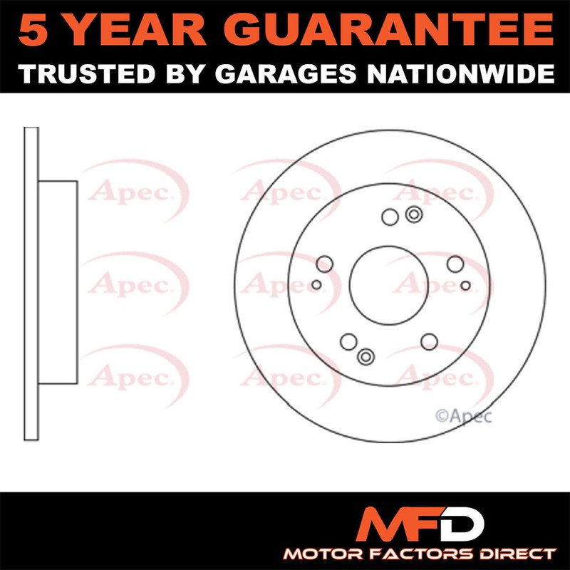 Fits Honda Prelude 1997-2000 2.2 MFD Rear 1x Brake Disc 42510S30A00