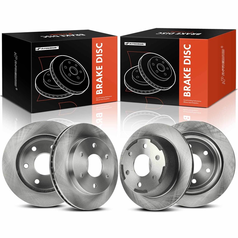 Front & Rear Disc Brake Rotors for Chevrolet Silverado 1500 1999-2004 GMC Safari