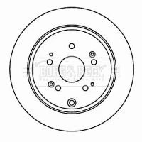 Borg & Beck BBD4610 Rear Brake Discs Pair 302mm Solid Fits Honda Cr-V gallery