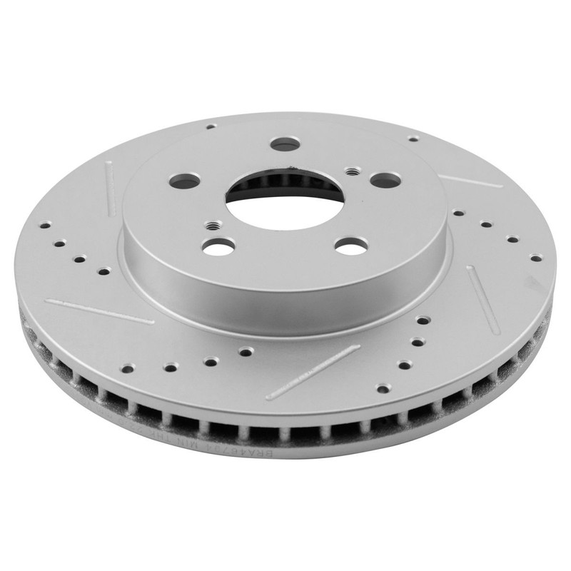 Front Brake Rotors Set Slotted X Drilled Premium G-Coated Front Fits Toyota gallery
