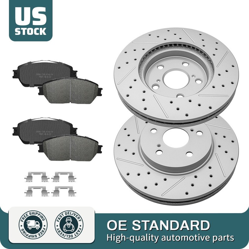 11.65″ Front Brake Disc Rotors Ceramic Pads For Toyota Camry Sienna Avalon Es300
