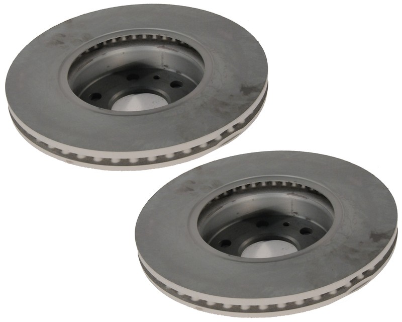 Pair Set of 2 Front Disc Brake Rotors ACDelco GM OE For Corvette HD Brakes J57