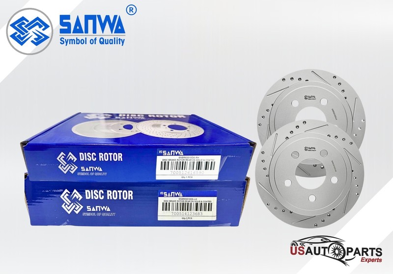 FRONT & REAR BRAKE ROTOR SET GEOMET COATED D&S FOR JEEP LIBERTY 2003-2007 gallery