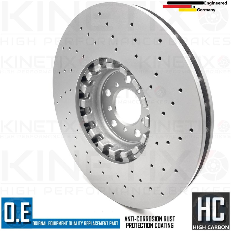 FOR BMW X5M F85 X6M F86 DRILLED FRONT REAR BRAKE DISCS PADS SENSORS 395mm 385mm gallery