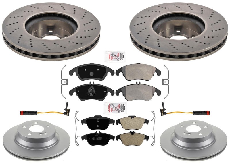 For Mercedes Benz E400 Sport Package 2017 Front Rr Disc Brake Rotors Brake Pads