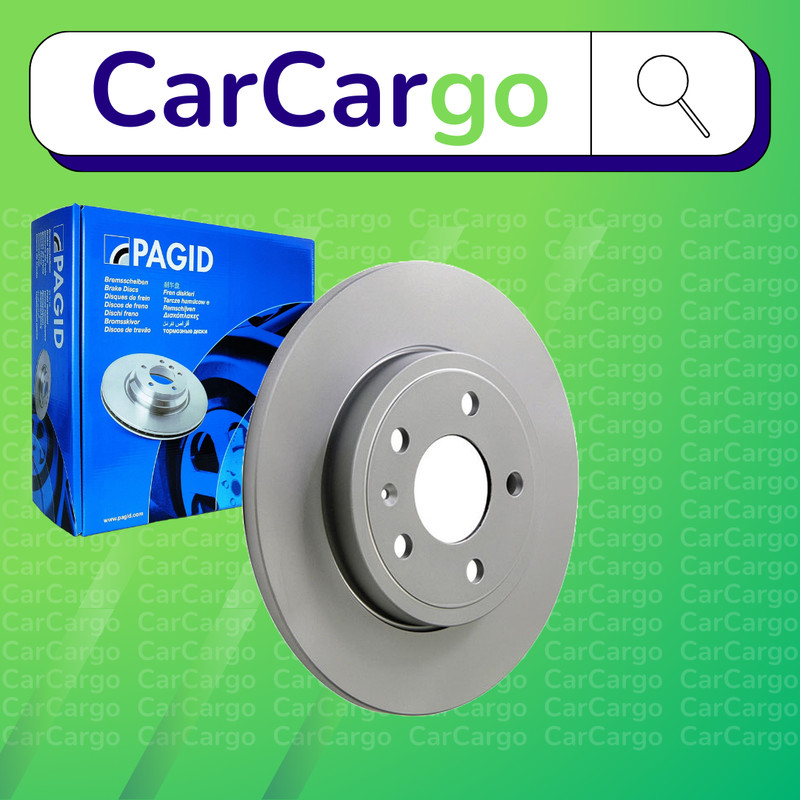 Pagid Solid Rear Brake Discs Pair For Seat Exeo 2.0 TFSI 2009-2013 288 mm
