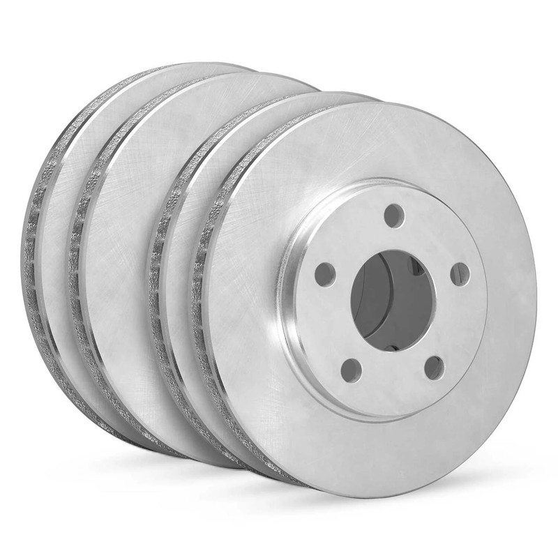 For Bentley Continental 04-18 R1 Concepts Plain Front & Rear Brake Rotor Set