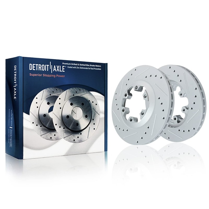 Front Drilled Brake Rotors Rear Drums for Chevy Colorado GMC Canyon I-290 gallery